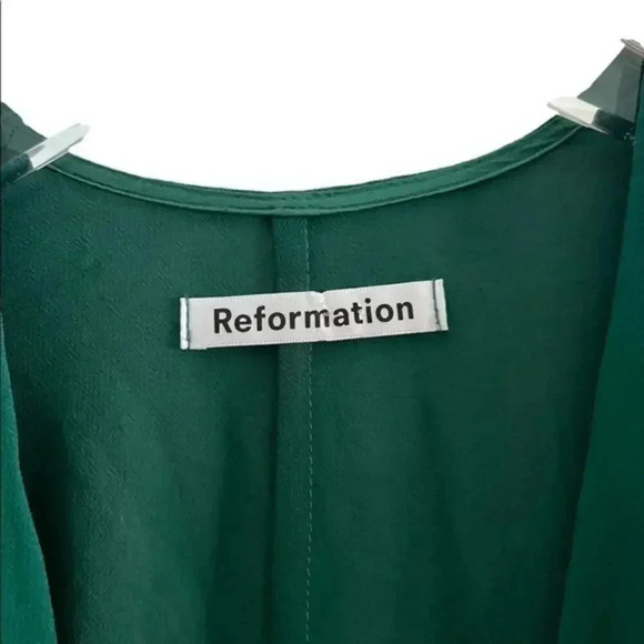 Reformation Winslow Green Maxi Dress XS B951 - Picture 6 of 6